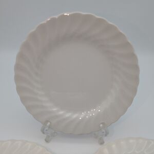 Johnson Brothers Regency White Ironstone Scalloped Bread & Butter Plates